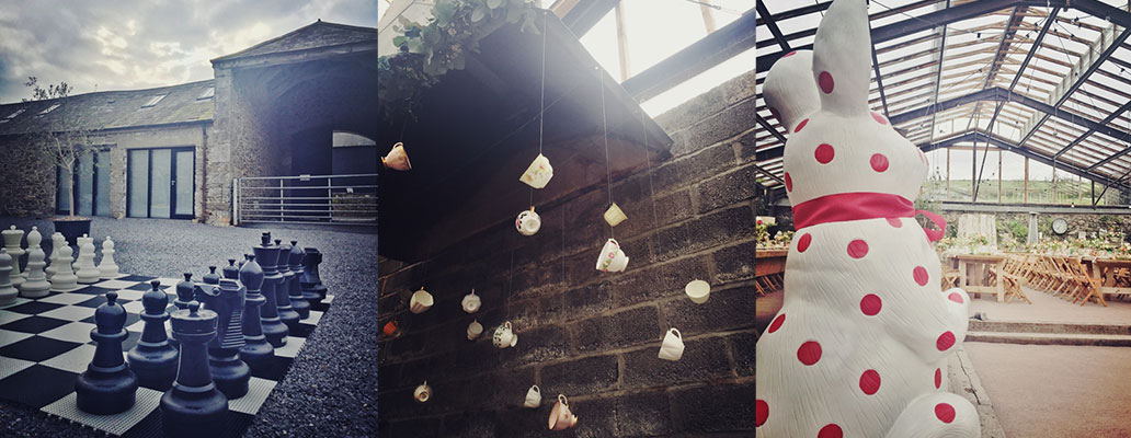 Nancy & Howard's 'Alice in Wonderland' wedding at ANRÁN, Devon