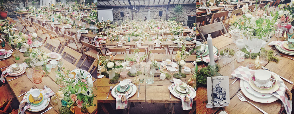 Nancy & Howard's 'Alice in Wonderland' wedding at ANRÁN, Devon