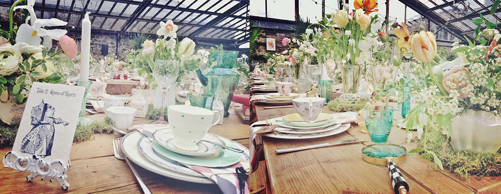 Nancy & Howard's 'Alice in Wonderland' wedding at ANRÁN, Devon