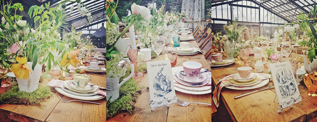 Nancy & Howard's 'Alice in Wonderland' wedding at ANRÁN, Devon