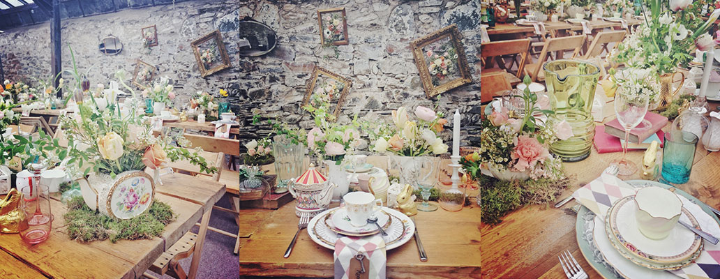 Nancy & Howard's 'Alice in Wonderland' wedding at ANRÁN, Devon