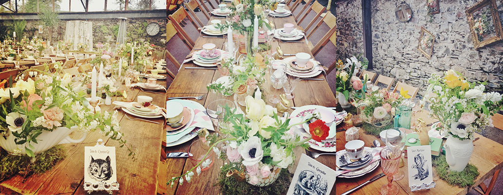 Nancy & Howard's 'Alice in Wonderland' wedding at ANRÁN, Devon